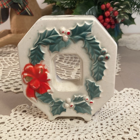 Vintage Noel Christmas Candle Holders Set In Original Box Lipper & Mann - Picture 3 of 16